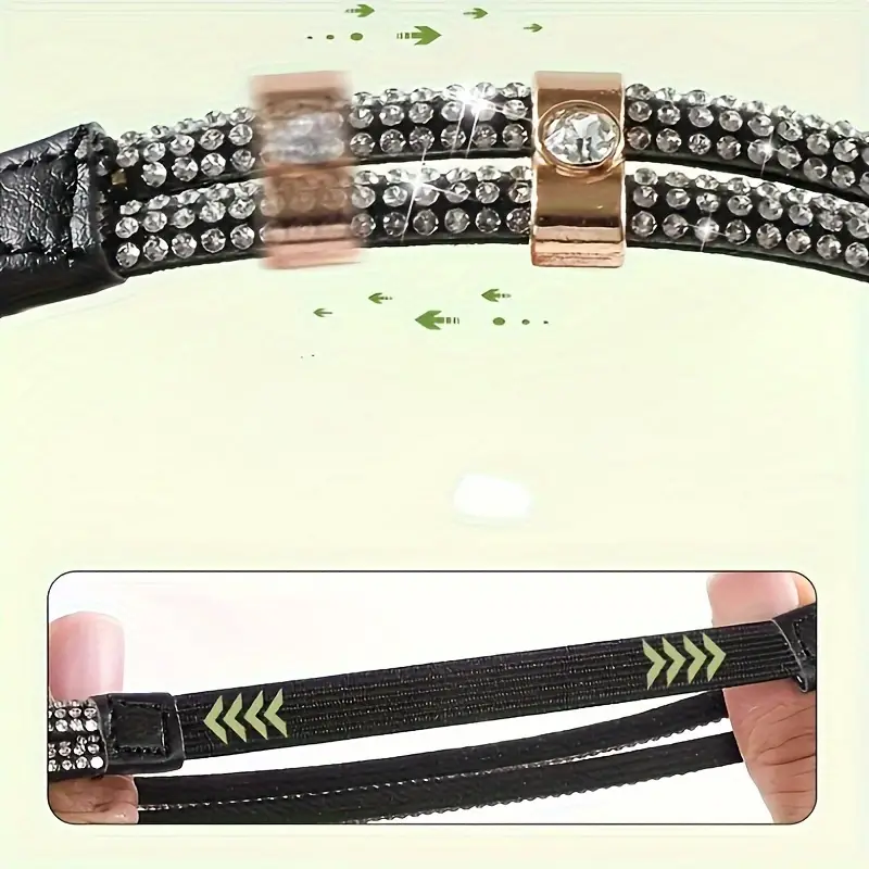 High Heel Shoe Straps - Rhinestone Design (set of 2)